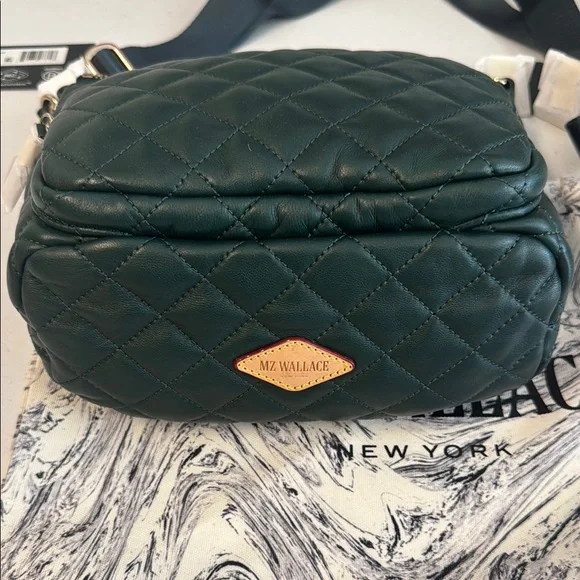 MZ Wallace Green Quilted Crossbody Bag - Picture 3 of 8